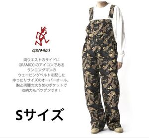 s グラミチ　gramicci オーバーオール　迷彩　カモフラ　パンツ　つなぎ