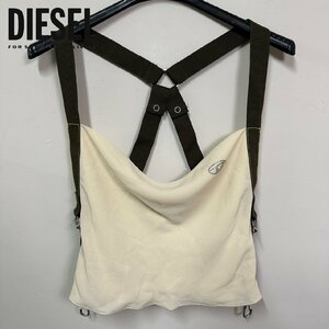 正規品/サンプル品/Sサイズ■アウトレット品■定価34,100円■DIESEL ディーゼル レディース Dロゴ ノースリーブ トップス P176