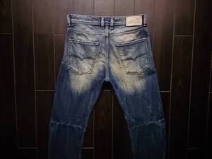 DIESEL♪ROMBEE-XT♪3D♪REGULAR SLIM-CARROT♪Italy♪ディーゼル♪ウォッシュ＆ダメージ♪W29 L32♪WASH 0885R