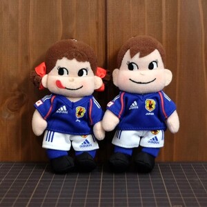 【不二家】ペコちゃん　ポコちゃん　サッカー日本代表　adidas［0660］