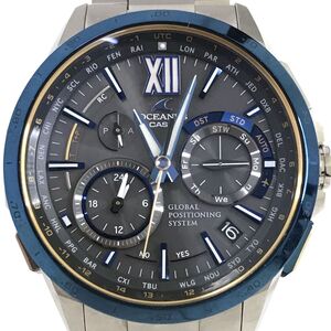 新品 世界限定2000本 CASIO カシオ OCEANUS オシアナス 腕時計 OCW-G1000E-1A GPS ハイブリッド 電波ソーラー チタン クロノグラフ レア