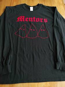 MENTORS 長袖 Tシャツ 赤ロゴ 黒L ロンT / El Duce GG Allin murder junkies mentors bulldozer abigail metallica slayer venom