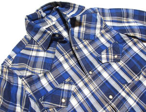 ■AZ by juinhashimoto WESTERN SHIRT【S】BLU CHECK未使用保管新品ウエスタ・シャツ