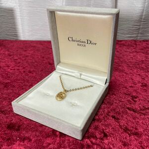 美品 vintage Dior クリスチャンディオール ロゴ ネックレス