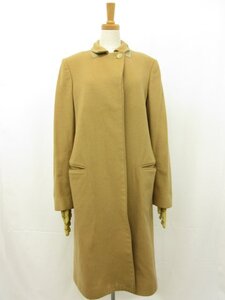 【マルティーヌシットボン Martine SITBON】COMS-BA-1005 ウール×ナイロン 肉厚 ロングコート(レディース) size40 茶系 伊製□17LW1558□