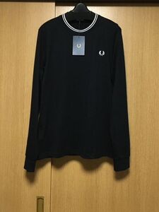 フレッドペリー FRED PERRY カットソー 長袖 Ｔシャツ ブラック M