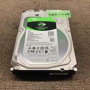 HDD-1107 激安 HDD6TB 3.5インチ SATA 10293時間 内蔵HDD Seagate ST6000DM003-2CY186 Crystaldiskinfoにて正常品 中古