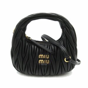 Miu Miu ミュウ ミュウ 2wayショルダーバッグ 2wayショルダーバッグ ブラック系 レザー レディース