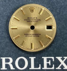 純正品 69173 79173 文字盤 ロレックス レディース デイトジャスト 金 ゴールド ダイヤル ROLEX DATEJUST dial 69178 79178 2135 2235 a