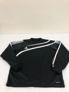 送料無料★adidas アディダス★長袖Tシャツ　トップス★ジャージ★メンズ　Oサイズ★ブラック#61224sNj118