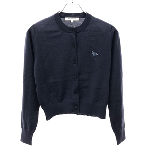 MAISON KITSUNE メゾンキツネ ベイビーフォックス パッチ レギュラーカーディガン MW00507KT1036 ブルー S ITT7AMJ1D2F4