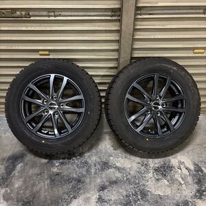 新品スタッドレスタイヤ 195/65R15 91Q NorthTrek N3i AUTOBACS LEBEN 15×6J +53 5H PCD114.3 2本セット アルミホイール