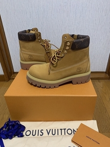 27.5 新品同様 24FW LOUIS VUITTON × Timberland アンクルブーツ