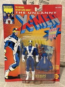 ☆1990年代/Xメン/エックスメン/アクションフィギュア/即決ビンテージTOYBIZ/X-Men/Action Figure(Cyclops/MOC) MA-328