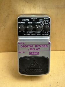 BEHRINGER ベリンガー DIGITAL REVERB DELAY リバーブ ディレイ DR400 動作未確認 