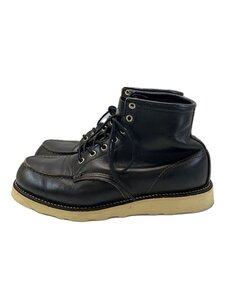 RED WING◆ブーツ/-/BLK/レザー