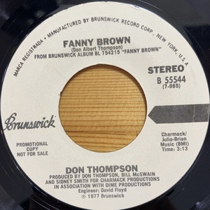 DON THOMPSON FANNY BROWN 45