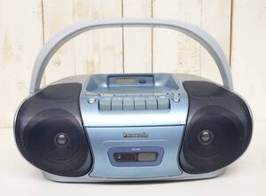 平成レトロ ＊PANASONIC パナソニック ＊PORTABLE STEREO CD SYSTEM ポータブルCDラジカセ ＊お色　ブルー系 ＊MODEL RX-D27　