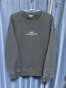 A.P.C. アーペーセー スウェット トレーナー ブラック 黒　サイズM