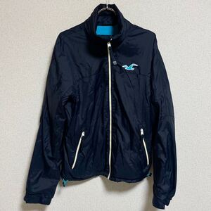 HOLLISTER ホリスター ダウンジャケット ナイロンジャケット ウィンドブレーカー ジップアップ ネイビー レディース サイズ S ＊CT