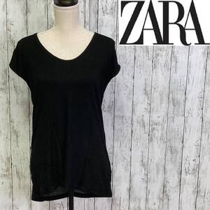 ZARA W/B Collection★ザラ★フレンチスリーブT★サイズL　9-74