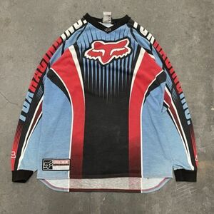 Vintage Y2K Fox Racing Jersey Medium Motorcross Longsleeved Shirt 21x32” 海外 即決