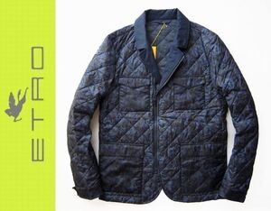 ◆ETRO エトロ◆上質感漂うボタニカル柄◎キルテッドジャケットL 新品◆本物