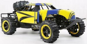 新品・完成品　36ccエンジン ２WD RCカー 5FT02(Yellow) すべて揃ったエンジン・受信機・サーボ・送信機etc ROVAN代理店出品