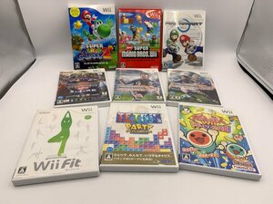 □★ 動作未確認 Wii ゲームソフトおまとめ９個 マリオシリーズ サッカー テトリス 太鼓の達人など (S0520)