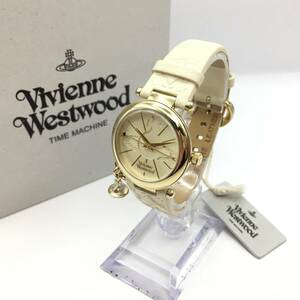 ○N242-239 Vivienne Westwood/ヴィヴィアン・ウエストウッド 3針 レディース クォーツ 腕時計 レザーベルト 付属品あり 稼働品