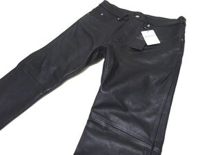 新品 BEAUTY&YOUTH by UNITED ARROWS COW LEATHER 5P PANTS 32 size / ビューティ＆ユース レザーパンツ 501型 革パン メンズ 定価37400円