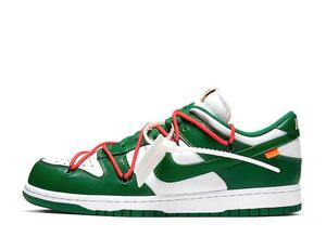 OFF-WHITE Nike Dunk Low "White/Pine-Green" 27.5cm CT0856-100