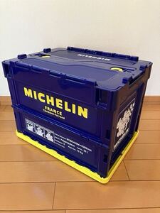 ☆MICHELIN(ミシュラン)折りたたみコンテナBOX/ 収納ボックス/コンテナボックス/ネイビー