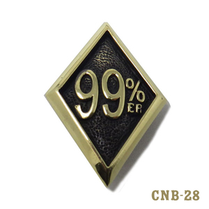 真鍮コンチョ　「 99％ER 」　BRASS 99％er CONCHO　ねじ式　CNB-28