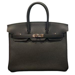 エルメス HERMES バーキン25 ブラック トゴ/SV金具/W刻 ハンドバッグ ユニセックス 中古