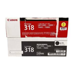 *送料無料* 【2色セット】Canon CRG-318 ブラック/CRG-318 イエロー　 純正品・未開封