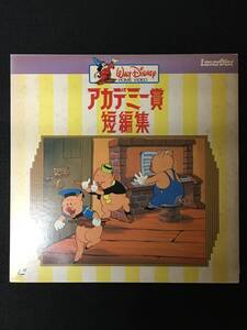 ★LD・アニメ★ディズニー『アカデミー賞 短編集』2か国語★花と木/三匹の子ぶた/うさぎとかめ/三匹の親なし子ねこ★再生未確認★LD-02★