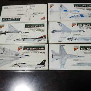 ニチモ 1/300 支援車両 & 艦載機11機セット F-14、F-18、A-4、RA-5、A-6、F-8、S-3、F-4、EA-6、A-7