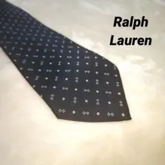 【人気☆オシャレ☆Ralph Lauren】紺色　四角柄　ネクタイ