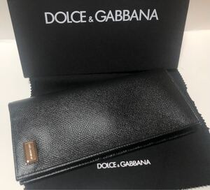 ［未使用品訳ありB品］DOLCE&GABBANA レザー長財布 ドルチェ＆ガッバーナ BP1319 メンズ A3A73 8034004263651 ブラック 0472449771015801