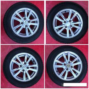 ZEPHYR 14インチ 14X5.5J +45 4穴 PCD100 　スタッドレスタイヤ　175/65R14 フィット ヴィッツ アクア　４本　等に（6/73）