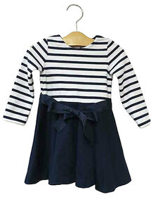 【中古】【難あり】RALPH LAUREN ラルフローレン 子供服 24M 90cm 女の子 ワンピース ネイビー