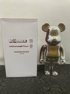 BE@RBRICK 400％ メディコムトイ MEDICOM TOY mastermind JAPAN シルバー ベアブリック 中古 TN 1