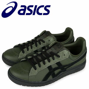 1.5万★超美品 asics GEL-PTG アシックス ゲル オールレザースニーカー メンズ ポイントゲッター 天然皮革 オリーブ系 1201A273 28cm 