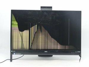 中古 一体型パソコンNEC　DA570/G　　Core7世代i5 　メモリ8GB　　液晶割れ　表示不良　右足スタンド破損　　ジャンク品　　送料無料