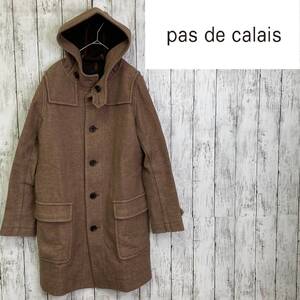 pas de calais★パドカレ★ウール フードコート★サイズ38　16-74