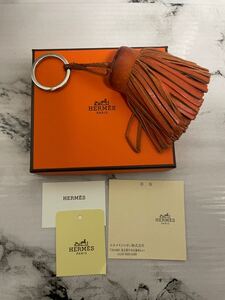 【オレンジ】　HERMES エルメス　カルメンチャーム　ヴィンテージ　アクセサリー　キーホルダー　H ホース　