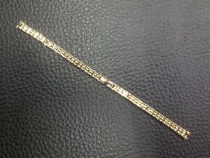 中古 セイコー シチズン カシオ 汎用 レディース ゴールド系 ステンレスブレス SUS 幅: 6mm 内寸:2mm 長さ: 145mm 管理No.19571