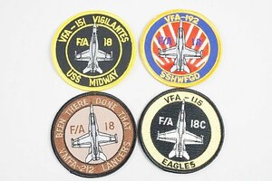 ★ アメリカ海軍 VFA-115 Eagles F/A-18C / VFA-192 SSHWFGD ワッペン / パッチ など4点セット ベルクロなし