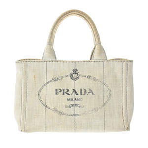 PRADA プラダ カナパ ミニトート 2WAY ブルー B2439G レディース デニム ハンドバッグ Bランク 中古 銀蔵